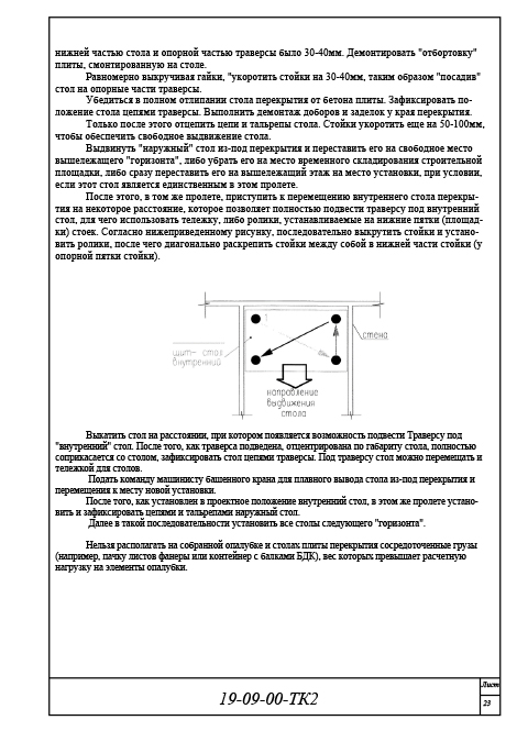 Организация и технология производства работ, техкарта 