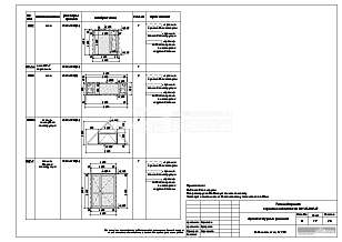 Ведомость окон, М 1:50